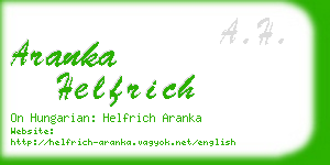 aranka helfrich business card